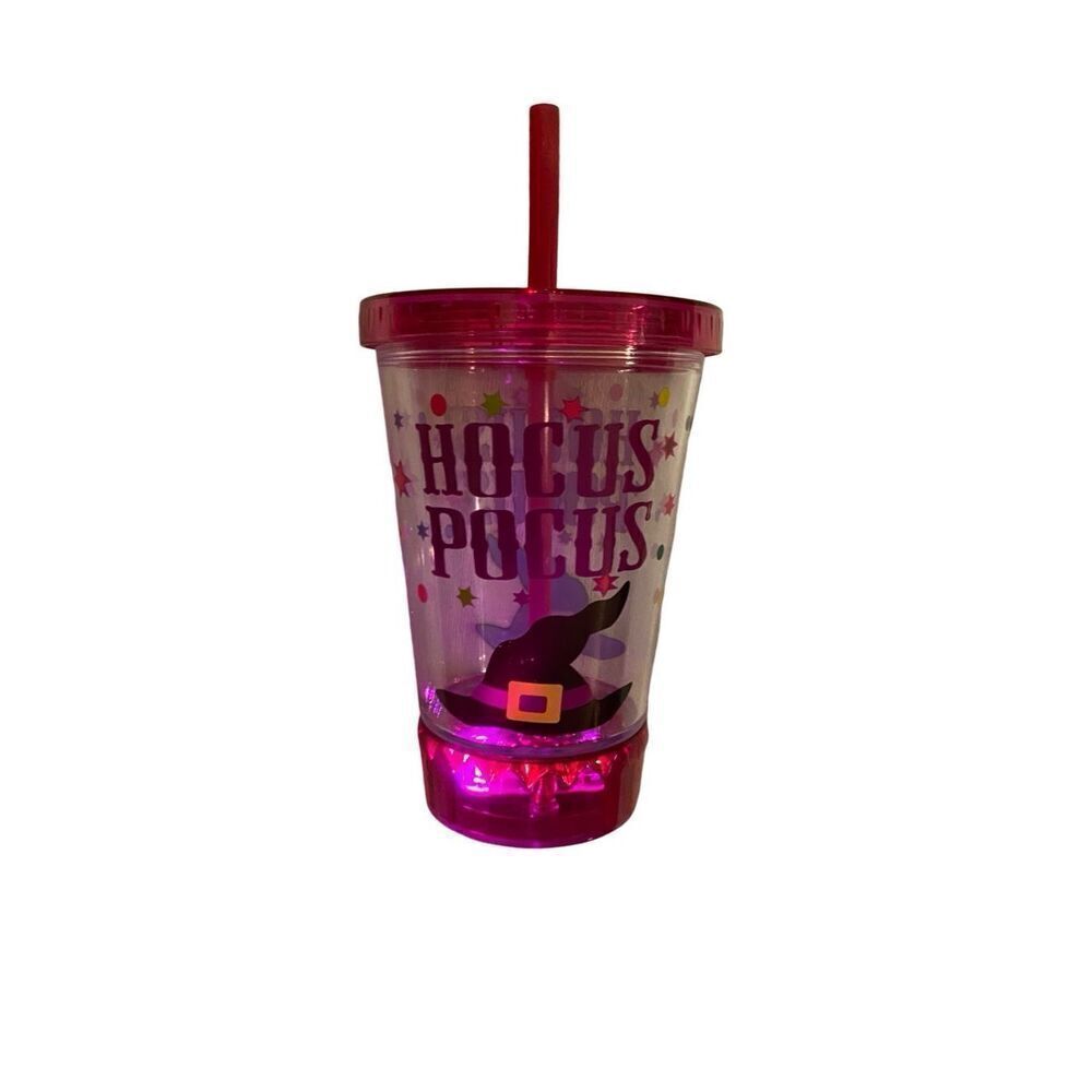 Coolites Hocus Pocus Light Up Travel Cup With Lid Mug Kitchenware Witch Occult S